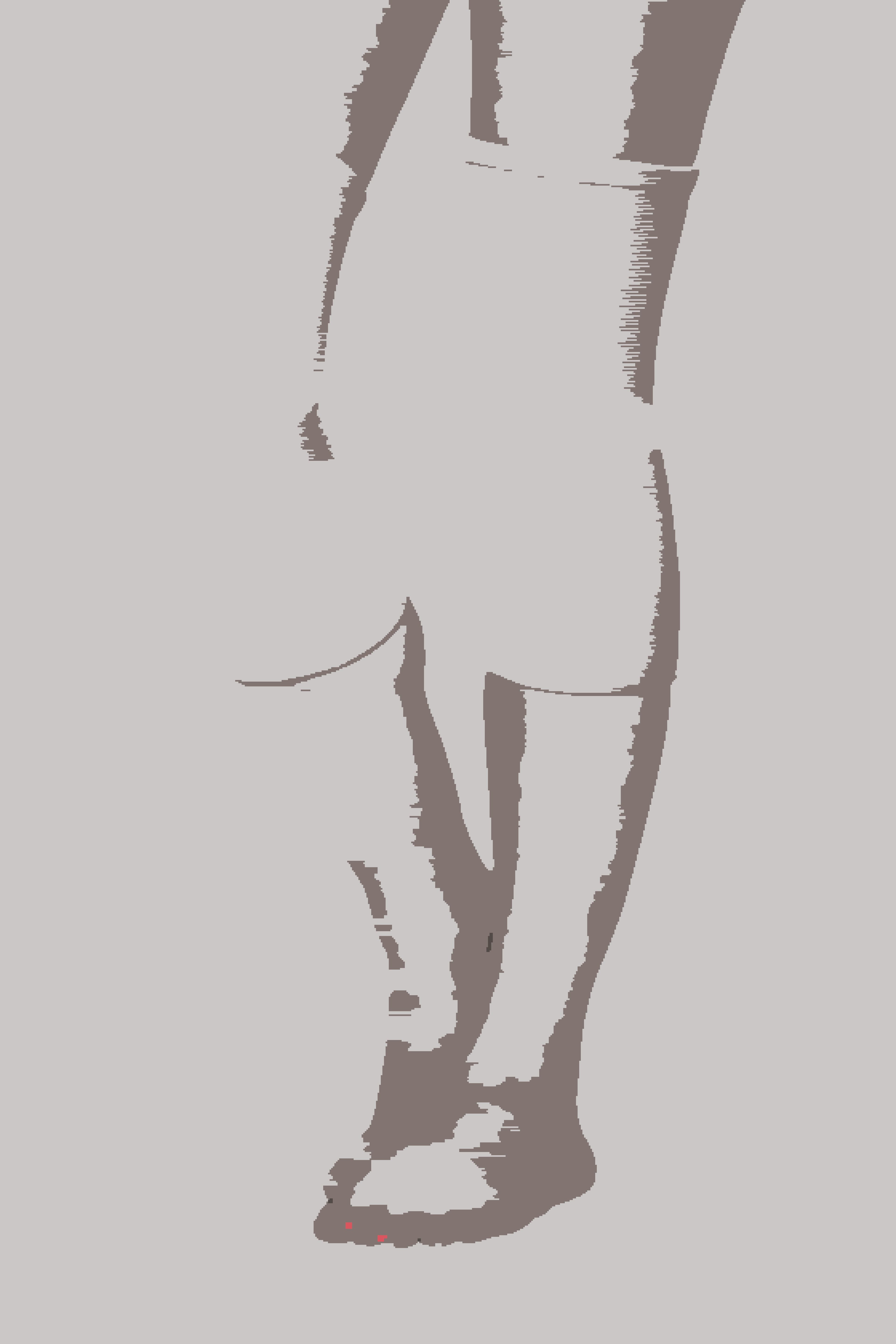 Tubular Knee Suppot stand Beige