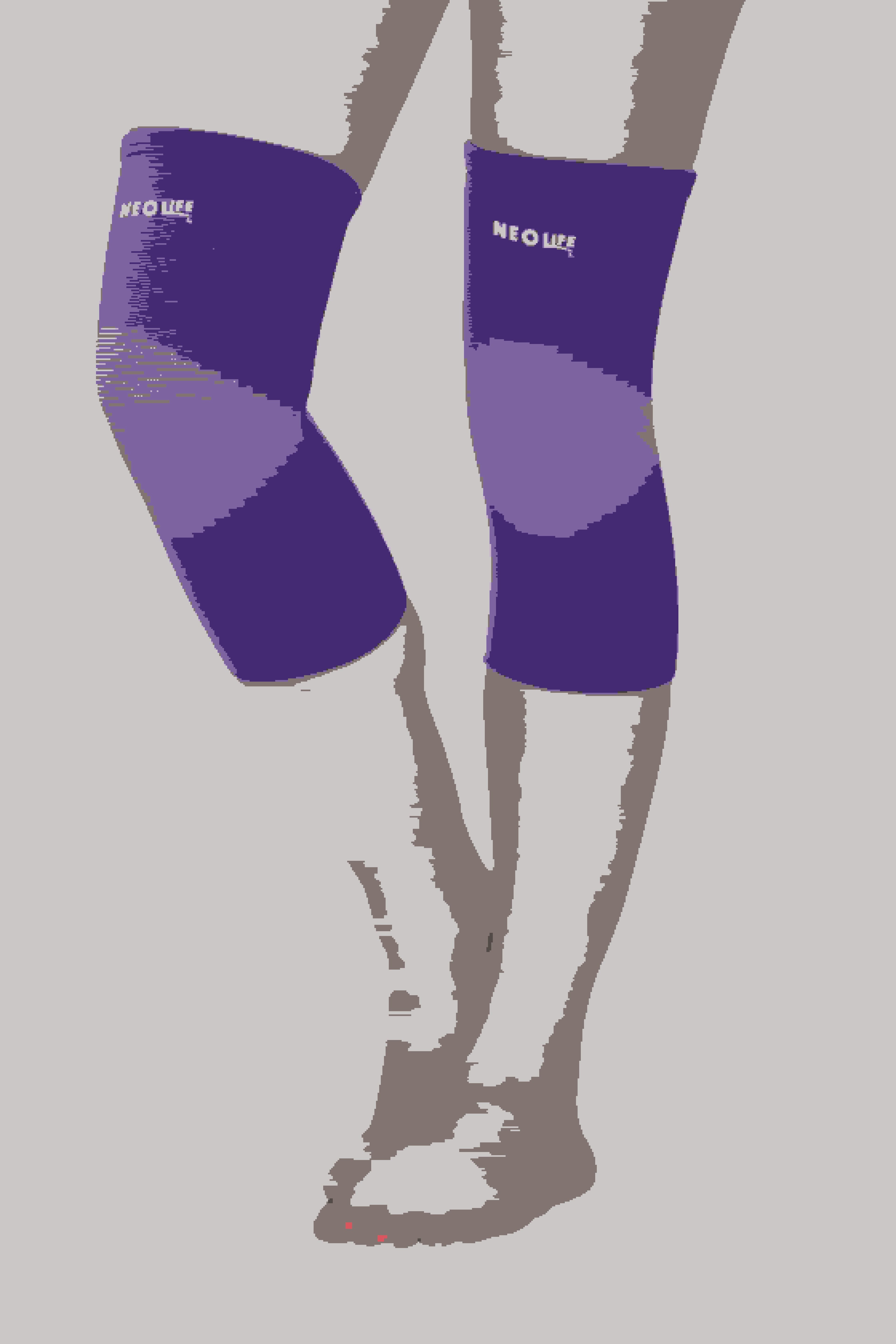 Tubular Knee Suppot stand Blue