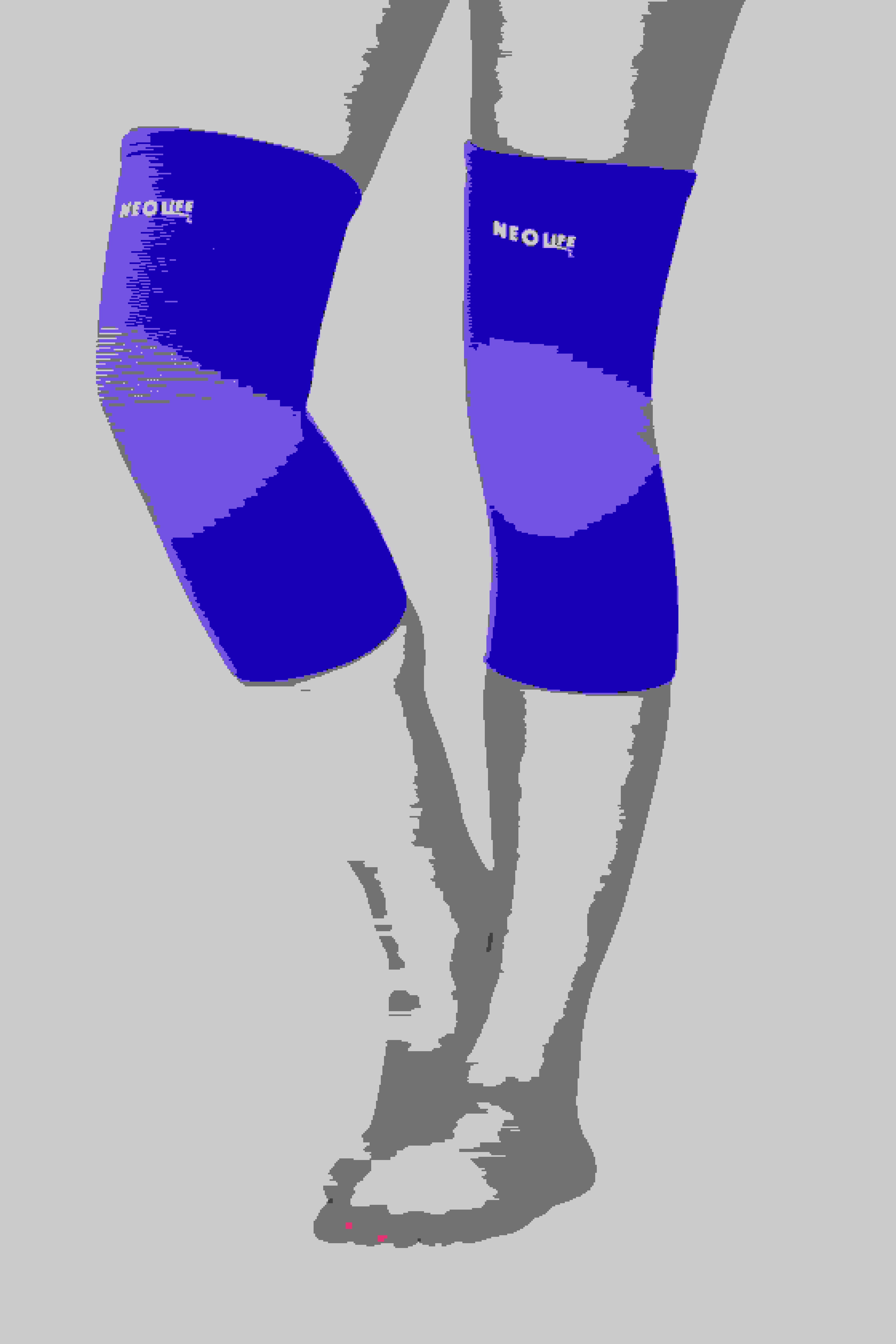 Tubular Knee Suppot stand Blue